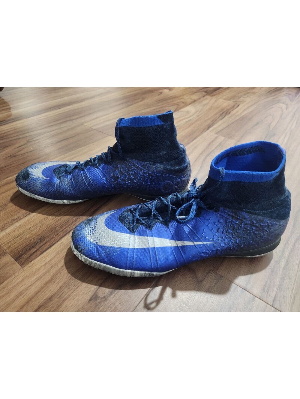 Nike Mercurial X Proximo CR7 IC Blue Silver US 13 EUR 47.5 807566-404 Ronaldo